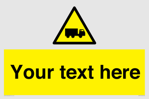 Custom Lorry Hazard Sign